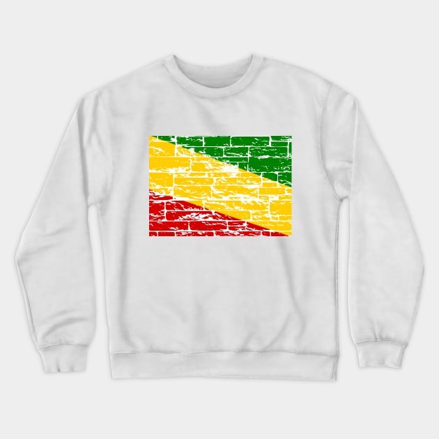 Rastafari Flag Crewneck Sweatshirt by mailboxdisco